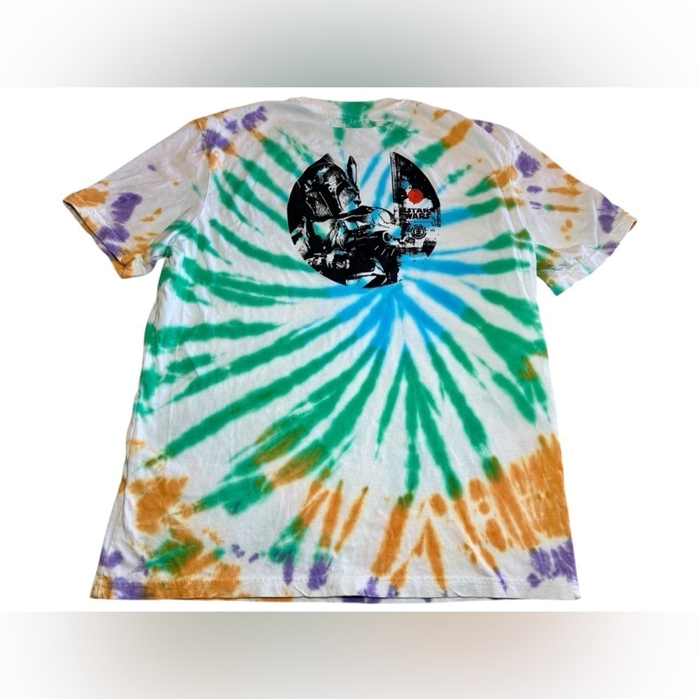 Element x Star Wars Men's T-Shirt White Multicolor Tie-Dye Size S/P - Picture 6 of 10